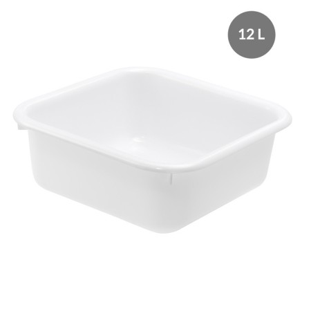 Square bowl 12 L - white