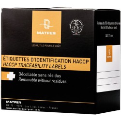 220 ETIQUETTES HACCP HYDROSOLUBLES 
