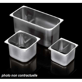 VG361615 Stainless steel ice cream tray 360x165x h150 mm