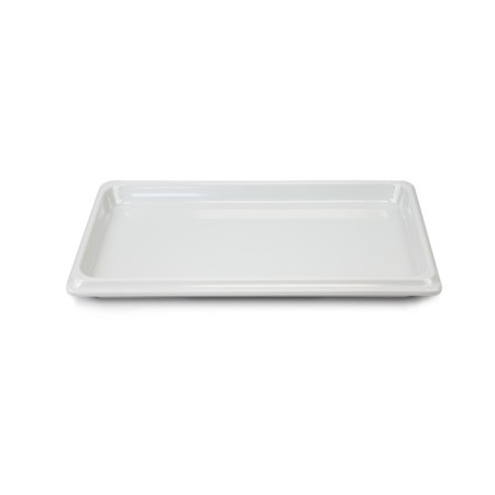 Plat gastro en mélamine GN 1/2 H. 20 mm - blanc