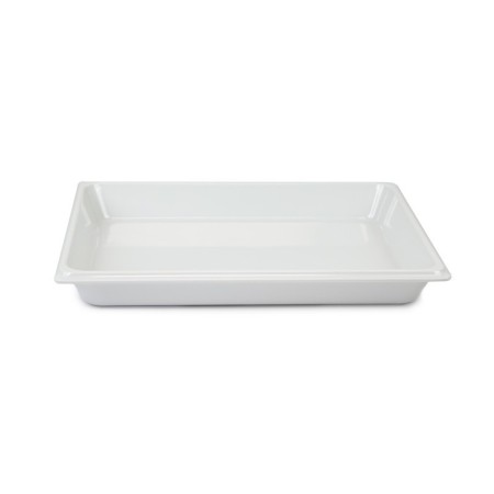 Plat gastro en mélamine GN 1/2 H. 40 mm - blanc