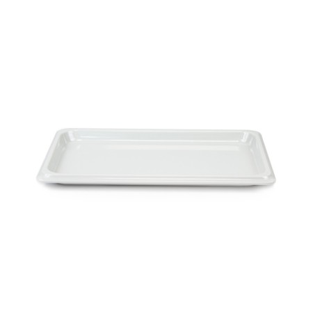 Plat gastro en mélamine GN 1/4 H. 20 mm - blanc