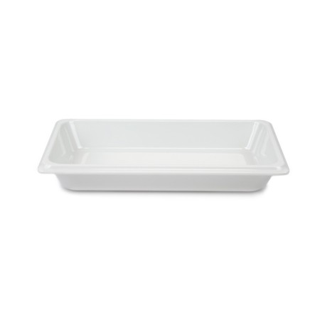 Plat gastro en mélamine GN 1/4 H. 40 mm - blanc