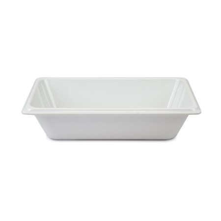 Plat gastro en mélamine GN 1/4 H. 65 mm - blanc