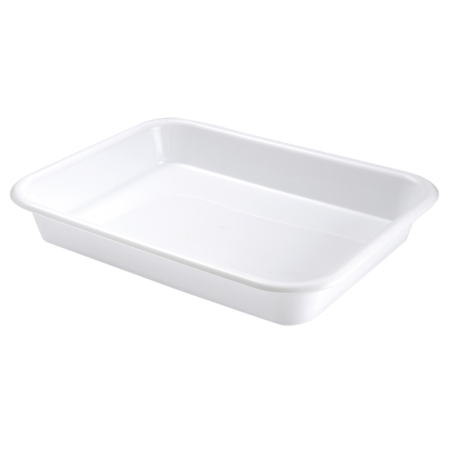 Rectangular divider bin GILAC 10 L - white